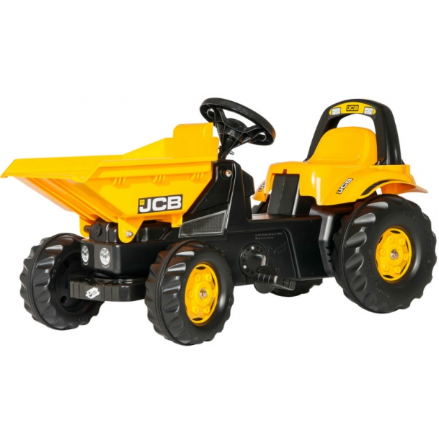 Детский педальный трактор Rolly Toys DumperKid JCB 100723